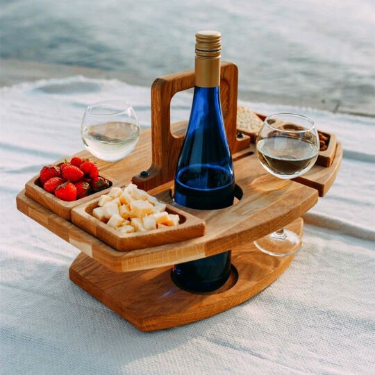 Portable Wine and Fruit Plate_0