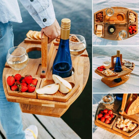 Portable Wine and Fruit Plate_1