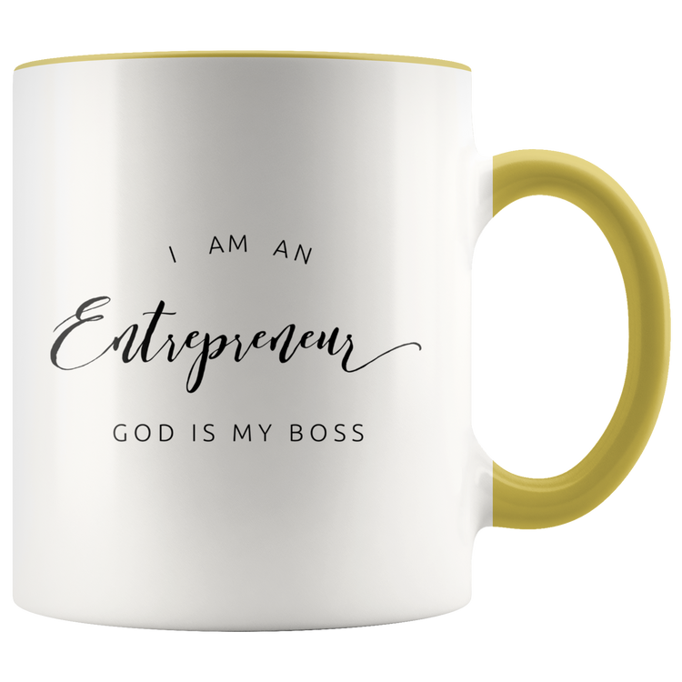 God Is The Boss Mug